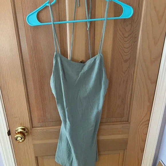 NWT! Princess Polly - Sinclair Mini Dress - Sage - 6 - Picture 3 of 5